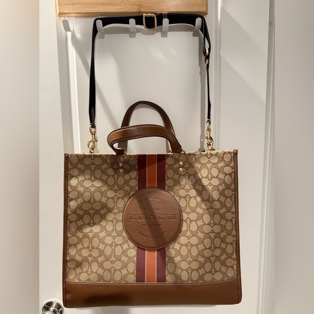 Coach Brown and Tan Tote